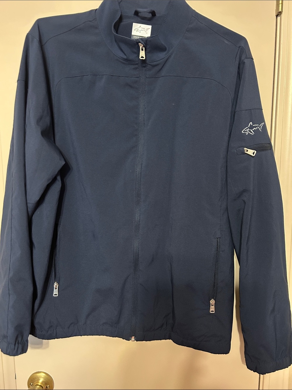Greg Norman Collection Navy Full-Zip Windbreaker Jacket